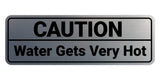 Standard Caution Water Gets Very Hot Wall or Door Sign Multipack