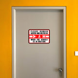 Classic Framed Plus Please Remain Seated and belted In When The Vehicle Is In Motion Wall or Door Sign | RV Accessories