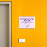 Classic Framed Plus Kindly Maintain a Quiet Environment – Thank You Door or Wall Sign | Medical Facility Greeting & Reception