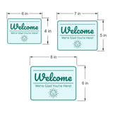 Classic Framed Plus Welcome – We’re Glad You’re Here! Door or Wall Sign | Medical Facility Greeting & Reception