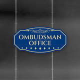 Victorian Plus Ombudsman Office Wall or Door Sign | Legal and Courtroom Decoration