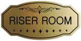 Signs ByLITA Victorian Riser Room Wall or Door Sign - Easy Installation | Durable Wall or Door