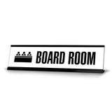 Board room, Group Black Frame, Desk Sign (2x8")