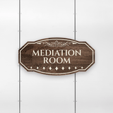 Victorian Plus Mediation Room Wall or Door Sign | Legal and Courtroom Decoration