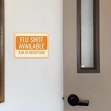 Classic Framed Plus Flu Shot Available – Ask at Reception Door or Wall Sign | Medical Facility Greeting & Reception