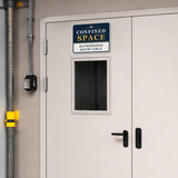 Classic Framed Plus Confined Space — Authorized Entry Only — Wall or Door Sign | Specialist Room - Sign