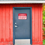 Classic Framed Plus Danger Stay Alive By Staying Wall or Door Sign | Funny Safety Signage