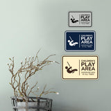 Signs ByLITA Classic Framed Children's Play Area - Supervise Kids at All Times Wall or Door Sign