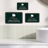 Classic Framed Plus Please Be Kind To The Septic Flush Only Toilet Paper Wall or Door Sign | Office & Workspace Bathroom Signage