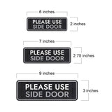 Standard Plus Please Use Side Door Wall or Door Sign | Health And Safety Office Signage