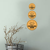 Circle Plus Counseling Room Wall or Door Sign | Easy Installation | Business & Studio Signage