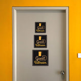 Square Plus Guest Bathroom Wall or Door Sign | Office & Workspace Bathroom Signage
