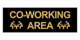 Basic Co-Working Area Wall or Door Sign
