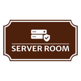 Notched Standard SERVER ROOM Wall or Door Sign | Commercial Safety & Facility Signs