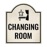 Changing Room' Headstone ? Wall/Door Restroom & Hygiene Sign