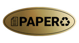 Signs ByLITA Oval Paper Sign - Laser-Engraved Lettering | Durable ABS Plastic | Vibrant Colors | Powerful Foam Tape