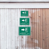 Classic Framed Plus Entrance - مدخل Door or Wall Sign | Bilingual General Signs - Arabic