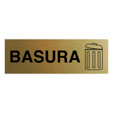 Signs ByLITA Basic Basura Wall or Door Sign