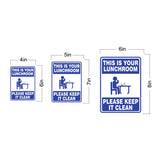 Portrait Round Plus This Is Your Lunchroom Please Keep It Clean Wall or Door Sign | Office Housekeeping Signage