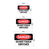 Classic Framed Plus Danger Do Not Touch Switches Door or Wall Sign | Health & Safety Signage