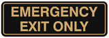 Signs ByLITA Standard Emergency Exit Only Sign - Easy Installation | Durable Wall or Door