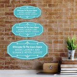 Victorian Plus Welcome To The Love Shack Where Laundry and Romance Never Coexist Wall or Door Sign | Boy