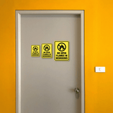 Portrait Round Plus No Open Flames in Bedrooms Wall or Door Sign | Home Safety Sign
