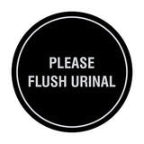 Circle Public Restrooms Wall or Door Sign