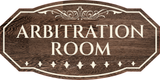 Victorian Plus Arbitration Room Wall or Door Sign | Legal and Courtroom Decoration