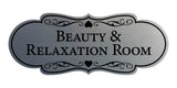 Signs ByLITA Designer Beauty & Relaxation Room Wall or Door Sign