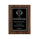 Church and Religion Theme Customizable Award Plaque |Easel Mount Option | Recognition of Achievement and Service Personalizable Plaques