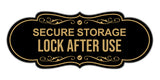 Signs ByLITA Designer Secure Storage Lock After Use Wall or Door Sign