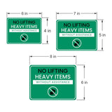 Classic Framed Plus No Lifting Heavy Items Without Assistance Door or Wall Sign | Workplace Safety & First Aid