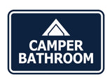 Signs ByLITA Classic Framed Camper Bathroom Wall or Door Sign