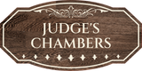 Victorian Plus Judge's Chambers Wall or Door Sign | Legal and Courtroom Decoration