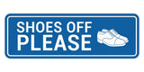 Standard Shoes Off Please (Classic Shoes) Wall or Door Sign