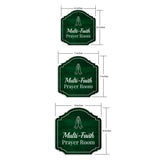 Heritage Plus Multi-Faith Prayer Room Wall or Door Sign | Religious Signage