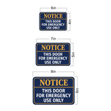 Classic Framed Plus Notice This Door For Emergency Use Only Door or Wall Sign | Business & Public Signage