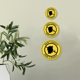 Circle Plus Don't Shout Wall or Door Sign | Safety Signs For Babies and Toddlers Daycare