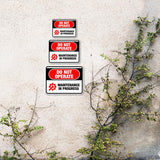Classic Framed Plus Do Not Operate – Maintenance in Progress Door or Wall Sign | Miscellaneous Warning Signs - Industrial & Construction