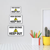 Classic Framed Plus High Voltage — Keep Out — Wall or Door Sign | Safety & PPE - Sign