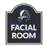 Facial Room' Headstone ? Wall/Door Restroom & Hygiene Sign