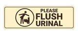Signs ByLITA Standard Please Flush Urinal Wall or Door Sign