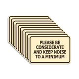 Signs ByLITA Classic Framed, Please Be Considerate and Keep Noise to a Minimum Wall or Door Sign (Multipacks)
