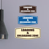 Fancy Loading & Unloading Zone Wall or Door Sign