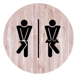 Circle Plus - Fun Restrooms Wall or Door Sign | Fun Restroom Sign