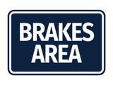 Signs ByLITA Classic Framed Brakes Area Wall or Door Sign
