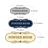 Signs ByLITA Designer Powder Room Wall or Door Sign