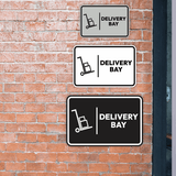 Signs ByLITA Classic Framed Delivery Bay Door or Wall Sign Easy Installation | Health And Safety | Building And Hospitality Signs