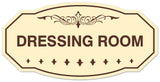 Signs ByLITA Victorian Dressing Room Wall or Door Sign - Laser-Engraved Lettering | Durable ABS Plastic | Vibrant Colors | Powerful Foam Tape